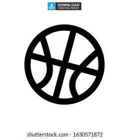 basketball icon or logo isolated sign symbol vector illustration - high quality black style vector icons
