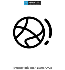 basketball icon or logo isolated sign symbol vector illustration - high quality black style vector icons
