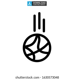 basketball icon or logo isolated sign symbol vector illustration - high quality black style vector icons
