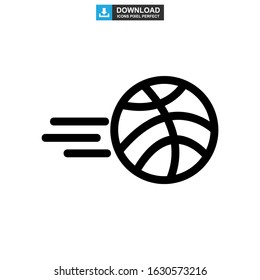 basketball icon or logo isolated sign symbol vector illustration - high quality black style vector icons
