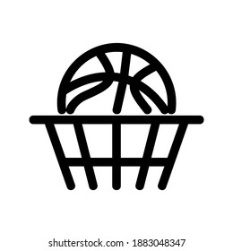 Basketball icon or logo isolated sign symbol vector illustration - high quality black style vector icons
