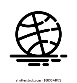 Basketball icon or logo isolated sign symbol vector illustration - high quality black style vector icons
