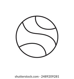 Basketball icon, Basketball logo isolated in white and black