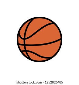 Basketball icon logo vector design.