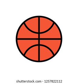 Basketball icon logo vector design.