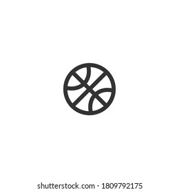 Basketball icon logo vector design