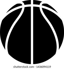 basketball icon, logo, vector illustration