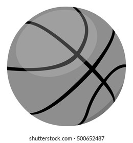 Basketball icon monochrome. Single sport icon from the big fitness, healthy, workout monochrome.