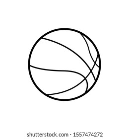 Basketball icon on white Background