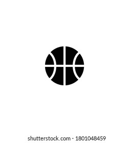 Basketball icon on white background