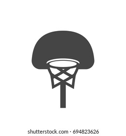 Basketball icon on white background. Basketball vector logo illustration isolated sign symbol. Modern pictogram for web graphics