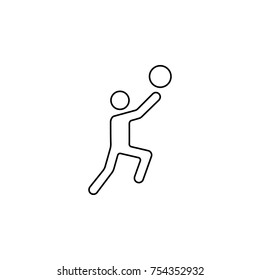 basketball icon on white background