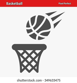 Basketball Icon. Professional, pixel perfect icons optimized for both large and small resolutions. EPS 8 format.