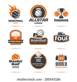 Basketball icon set - 2