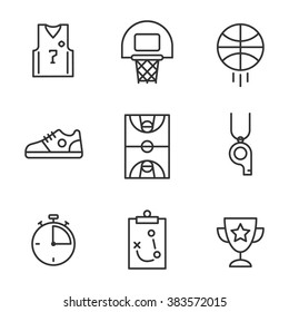 Basketball Icon Set