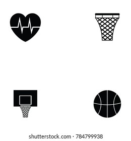 basketball icon set