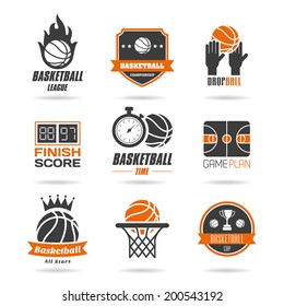 Basketball icon set - 3