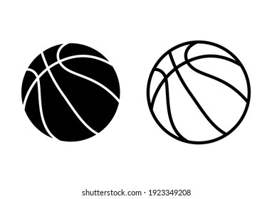Basketball icon set. Basketball ball icon. Basketball logo vector icon