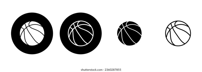 Basketball icon set. Basketball ball icon. Basketball logo vector icon