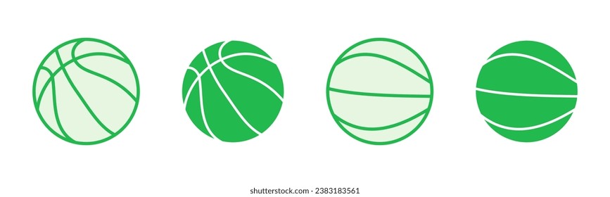 Basketball icon set. Basketball ball icon. Basketball logo vector icon