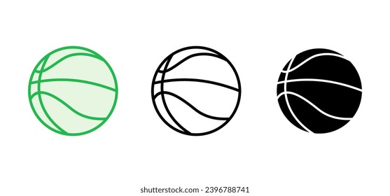 Basketball icon set. Basketball ball icon. Basketball logo vector icon