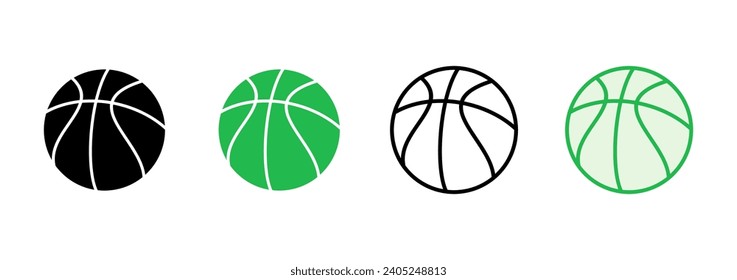 Basketball icon set. Basketball ball icon. Basketball logo vector icon