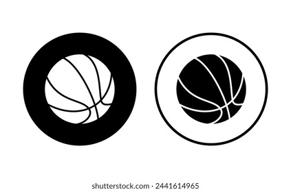 Basketball icon set. Basketball ball icon. Basketball logo vector icon