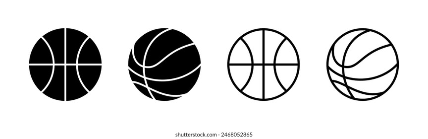 Basketball icon set. Basketball ball icon. Basketball logo vector icon