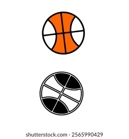 Basketball icon set. Basketball ball icon. Basketball logo vector icon