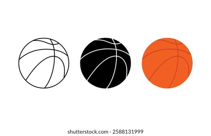 Basketball icon set. Basketball ball icon. Basketball logo vector icon. basketball icon illustration