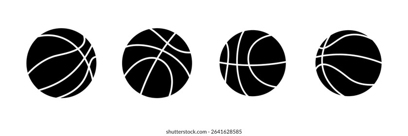 Basketball icon set. Basketball ball icon. Basketball logo vector icon