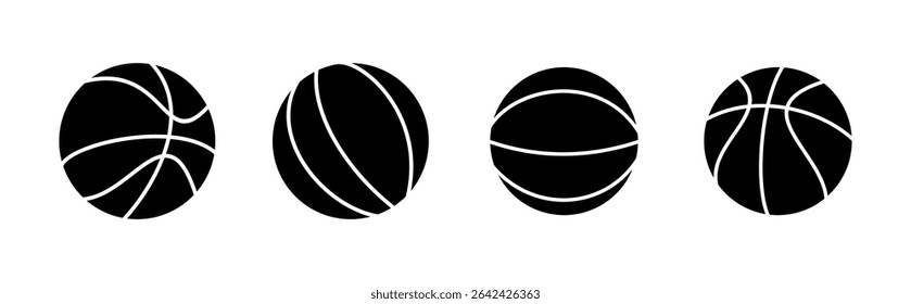 Basketball icon set. Basketball ball icon. Basketball logo vector icon