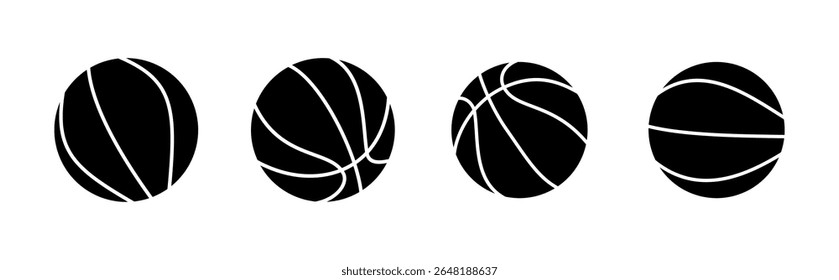 Basketball icon set. Basketball ball icon. Basketball logo vector icon