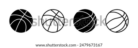 Basketball icon set. Basketball ball icon. Basketball logo vector icon