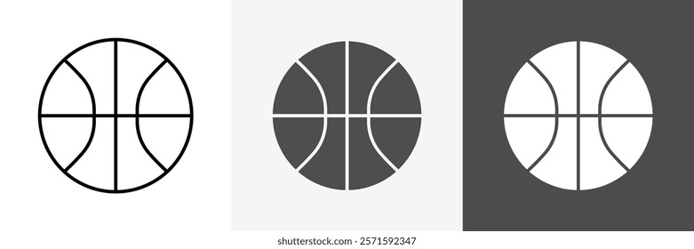 Basketball icon set vector art