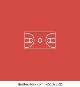 basketball icon. sign design. red background