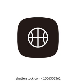 Basketball icon sign symbol