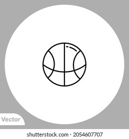 Basketball icon sign vector,Symbol, logo illustration for web and mobile