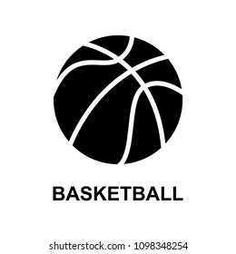 basketball icon silhouette vector