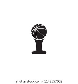 a basketball icon with a simple concept