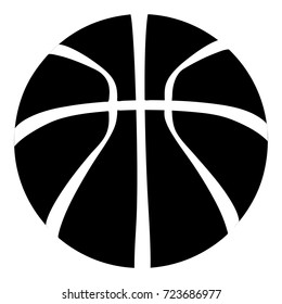 Basketball icon. Simple illustration of basketball vector icon for web