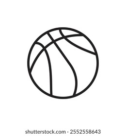 Basketball-Symbol Einfache dünne Umrisse