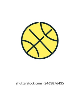 Basketball icon. Simple vector illustration.