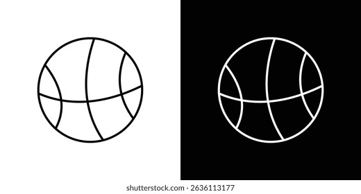Basketball icon symbol concept for graphic design, Website, UI. EPS