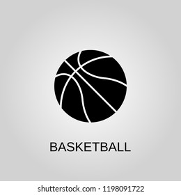 Basketball icon. Basketball symbol. Flat design. Stock - Vector illustration.