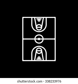 The basketball icon. Basketball symbol. Flat Vector illustration