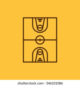 The basketball icon. Basketball symbol. Flat Vector illustration