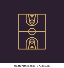 The basketball icon. Basketball symbol. Flat Vector illustration