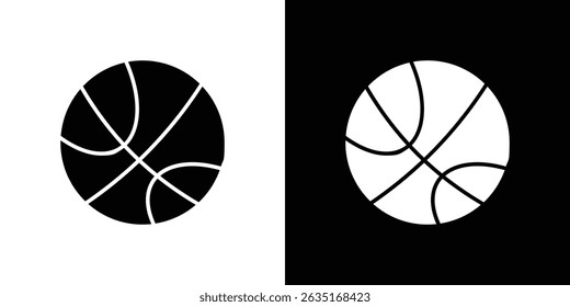 Basketball icon symbols. Vector illustration.