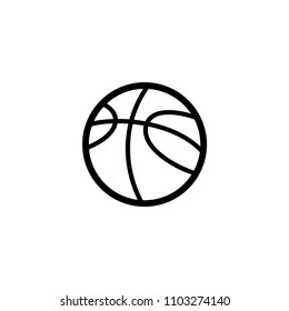 Basketball icon vector